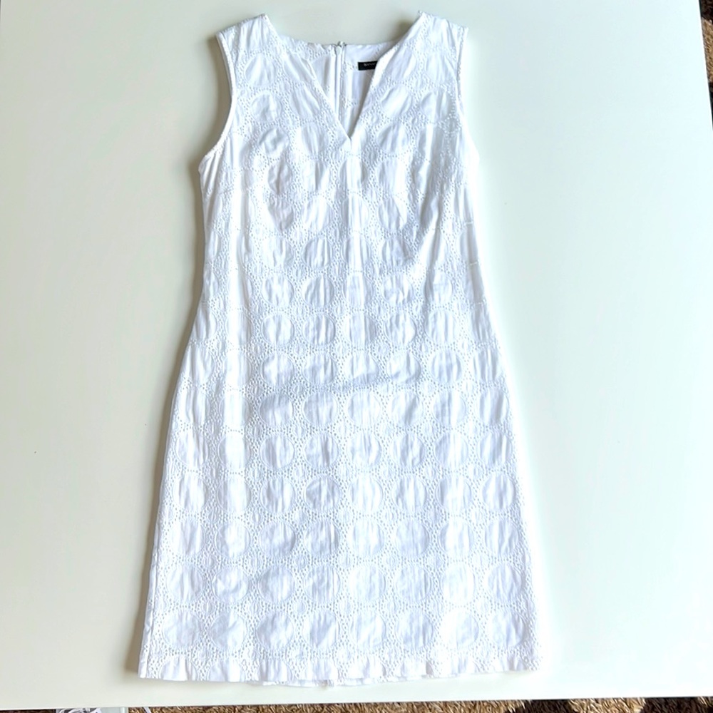Banana Republic eyelet embroydery white dress
